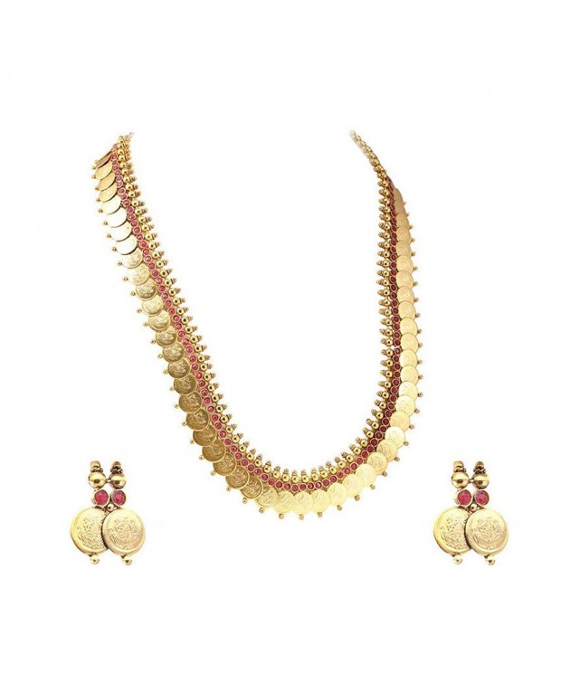 YouBella Jewellery Traditional Necklace Earrings