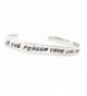 Hand Stamped Adjustable Aluminum Bracelet