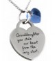 Granddaughter Inspirational Sentimental Message Necklace