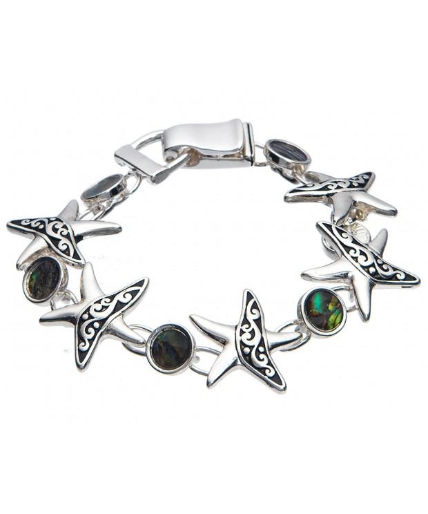 Starfish Green Abalone Tennis Bracelet