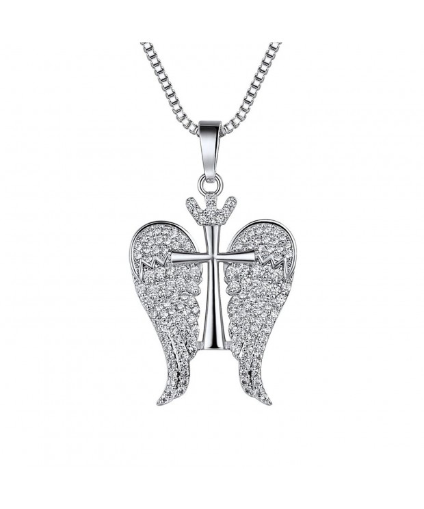 Necklace Platinum Delicate Zirconia Crystal