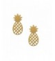 chelseachicNYC Handcrafted Brushed Pineapple Earrings