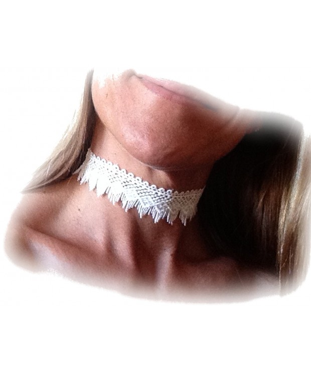 Beautiful White Lace Choker Necklace