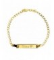 Personalized Gold Plated Bracelet Engraved