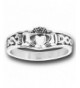 316L Stainless Steel Claddagh Celtic