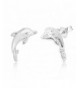 Sterling Silver Dolphin Stud Earrings