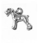 Sterling Silver Schnauzer Bobtail Animal