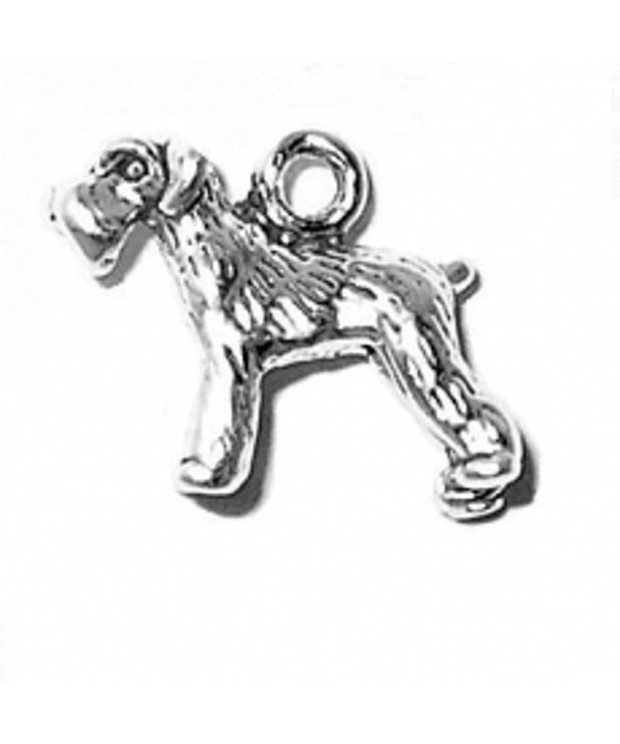 Sterling Silver Schnauzer Bobtail Animal