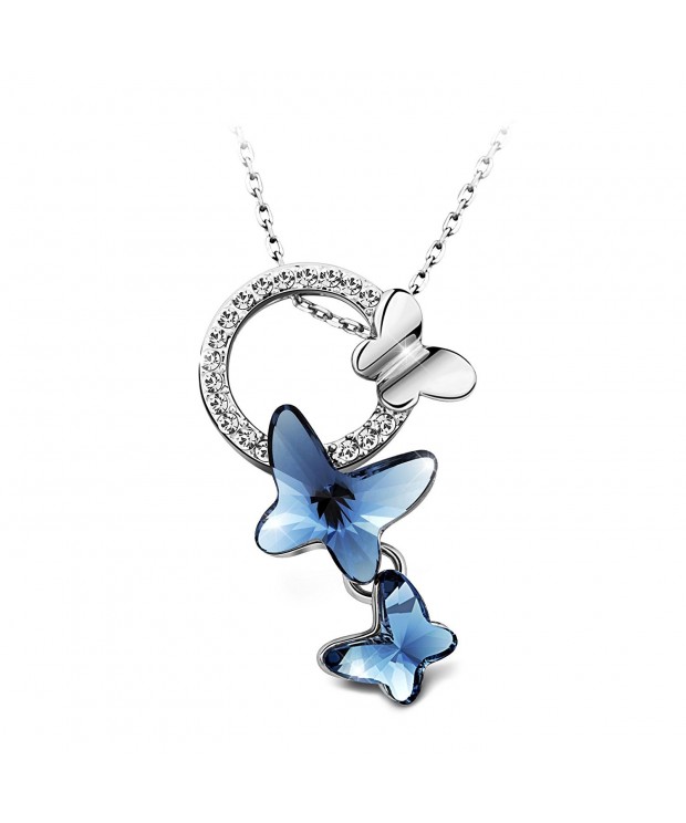 T400 Jewelers Butterfly Necklace Swarovski