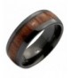 MJ Black Ceramic Wedding Inlay