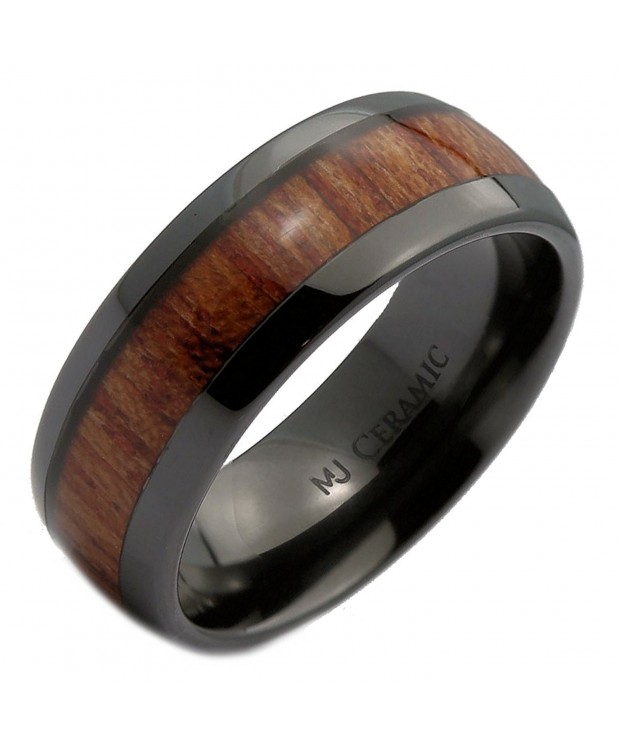 MJ Black Ceramic Wedding Inlay