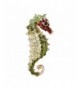 EVER FAITH Gold Tone Seahorse Austrian