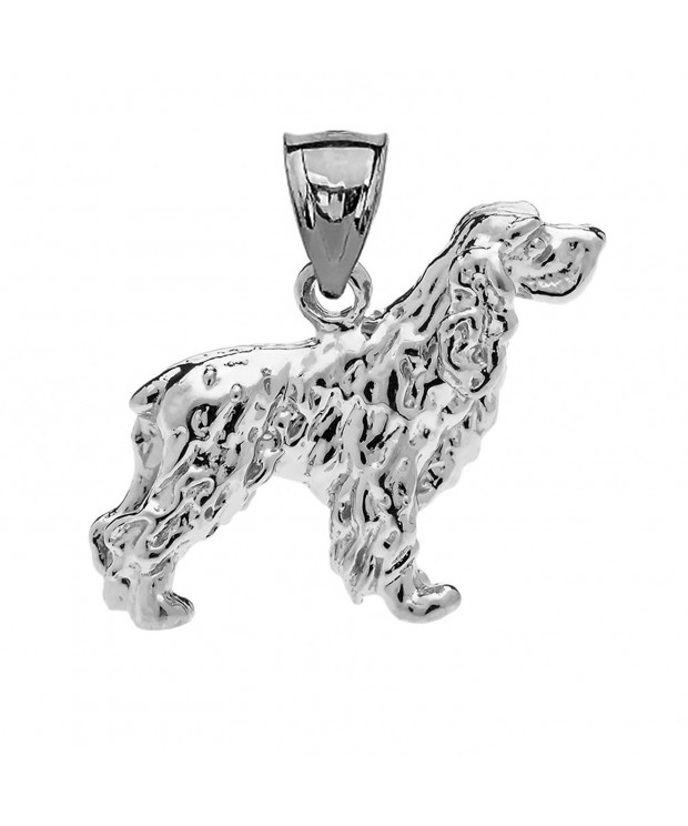 Sterling Silver Cocker Spaniel Pendant