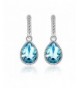 Pealrich Teardrop Earrings Swarovski Valentines