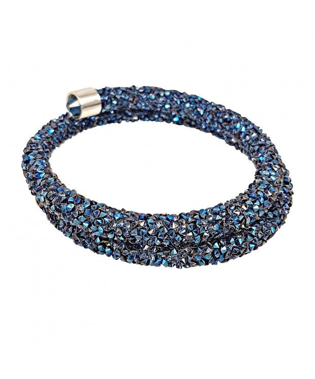 Crystal Wrap Bracelet Sapphire Blue