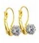 Charisma Stainless Zirconia Leverback Earrings