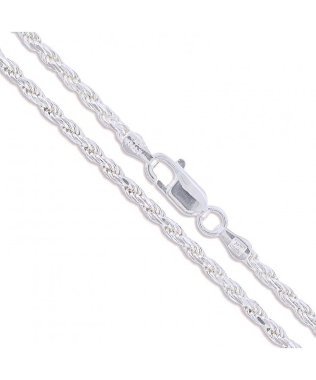 Sterling Silver Diamond Cut Chain Necklace