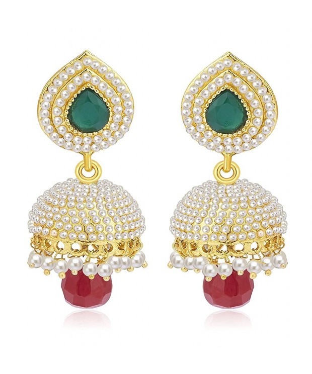 Crunchy Fashion Bollywood Traditional Earrings