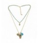 Bluelans Turquoise Fatima Pendant Necklace