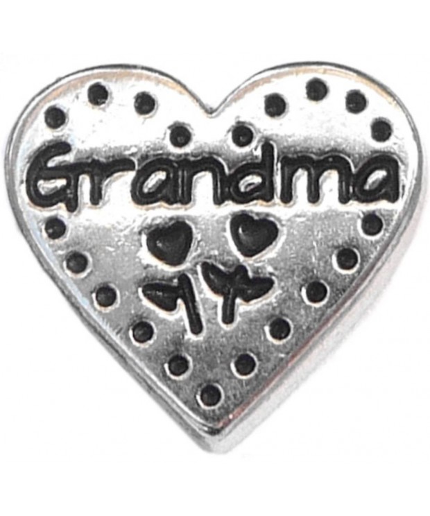 Grandma Stitch Heart Floating Locket