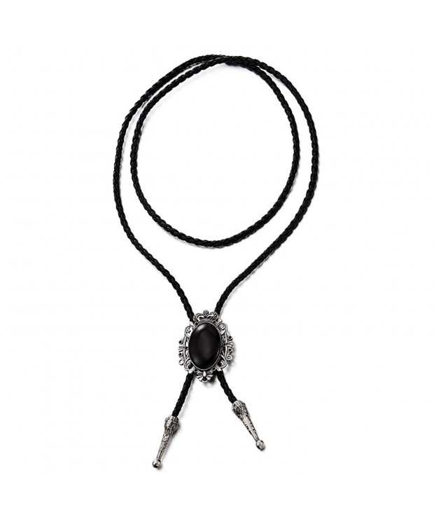 Gothic Vintage Necktie Necklace Leather