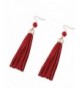 J Elegant Leather Pendant Earrings