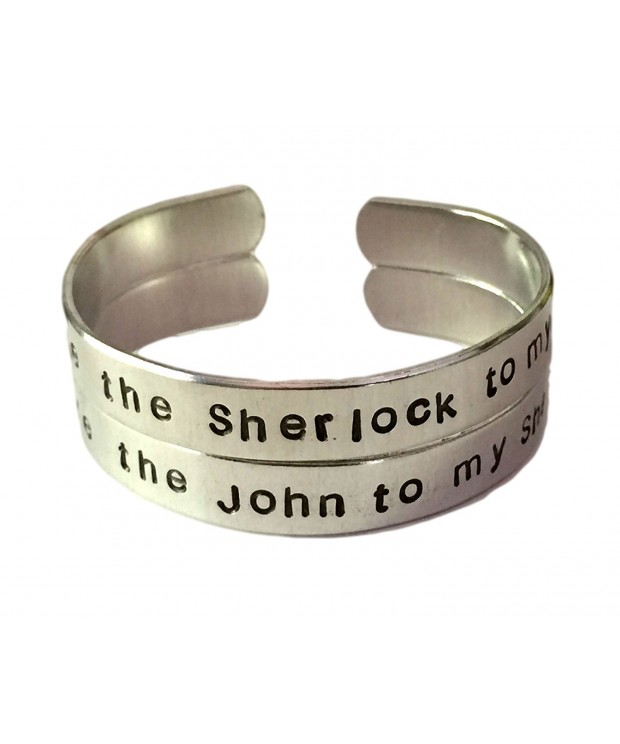 Sherlock Holmes Inspired Aluminum Bracelets
