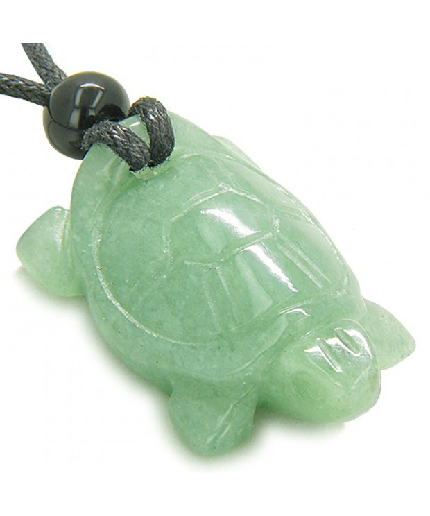 Amulet Turtle Quartz Pendant Necklace