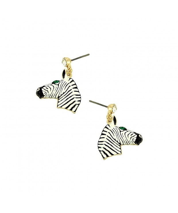 Liavys Zebra Fashionable Earrings Sparkling