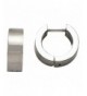 Stainless Steel Brushed Hinged Earrings