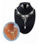 Crystal Necklace Fashion Jewelry silver plated base