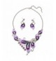 OBONNIE Lavender Necklace Earring Wedding