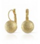 JanKuo Jewelry Brushed Leverback Earrings