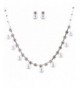 ACCESSORIESFOREVER Wedding Jewelry Rhinestone Necklace