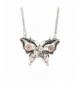 AOLO Antique Butterfly Steampunk Necklace
