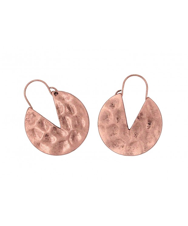 cookie shaped RetroAlloy Earrings HIYOU Home copper