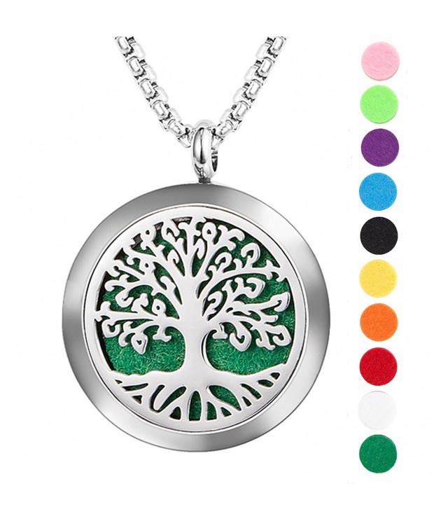 Aromatherapy Essential Diffuser Necklace Stainless