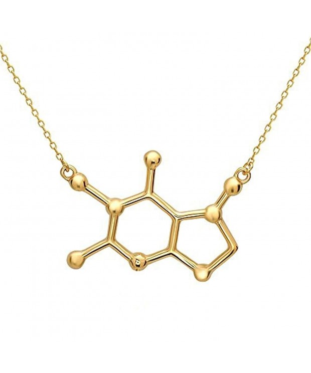 Caffeine Molecule Alike Cast Necklace