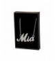 Name Necklace White Gold Plated