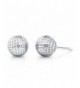 Sterling Silver Textured Earrings Friction
