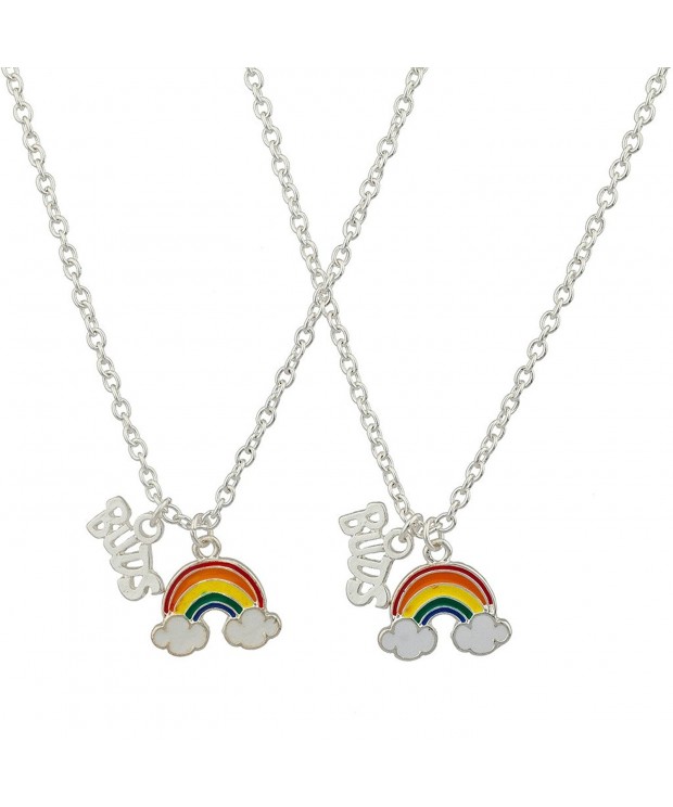 Lux Accessories Rainbow Matching Necklace