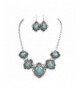 Rosemarie Collections Turquoise Statement Necklace