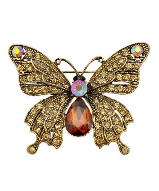 SELOVO Butterfly Austrian Crystal Antique