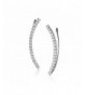 Sterling Zirconia Classic Crawler Earrings