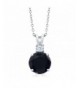 Sterling Silver Womens Pendant Necklace