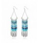 Bohemian V shaped Colorful Tassel Earrings