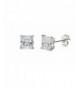 Princess Square Basket Sterling Earrings