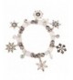 Lux Accessories Snowflake Christmas Bracelet