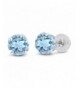 White Topaz Gemstone Birthstone Earrings