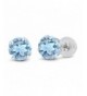 White Topaz Gemstone Birthstone Earrings